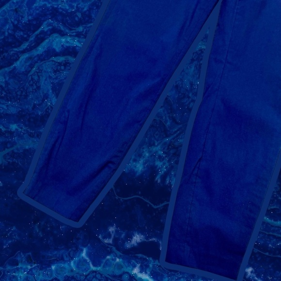 MICHAEL Michael Kors Navy Blue ‘Miranda Mid-Rise Slim Leg Ankle Length Pants’ 4 - Picture 6 of 13